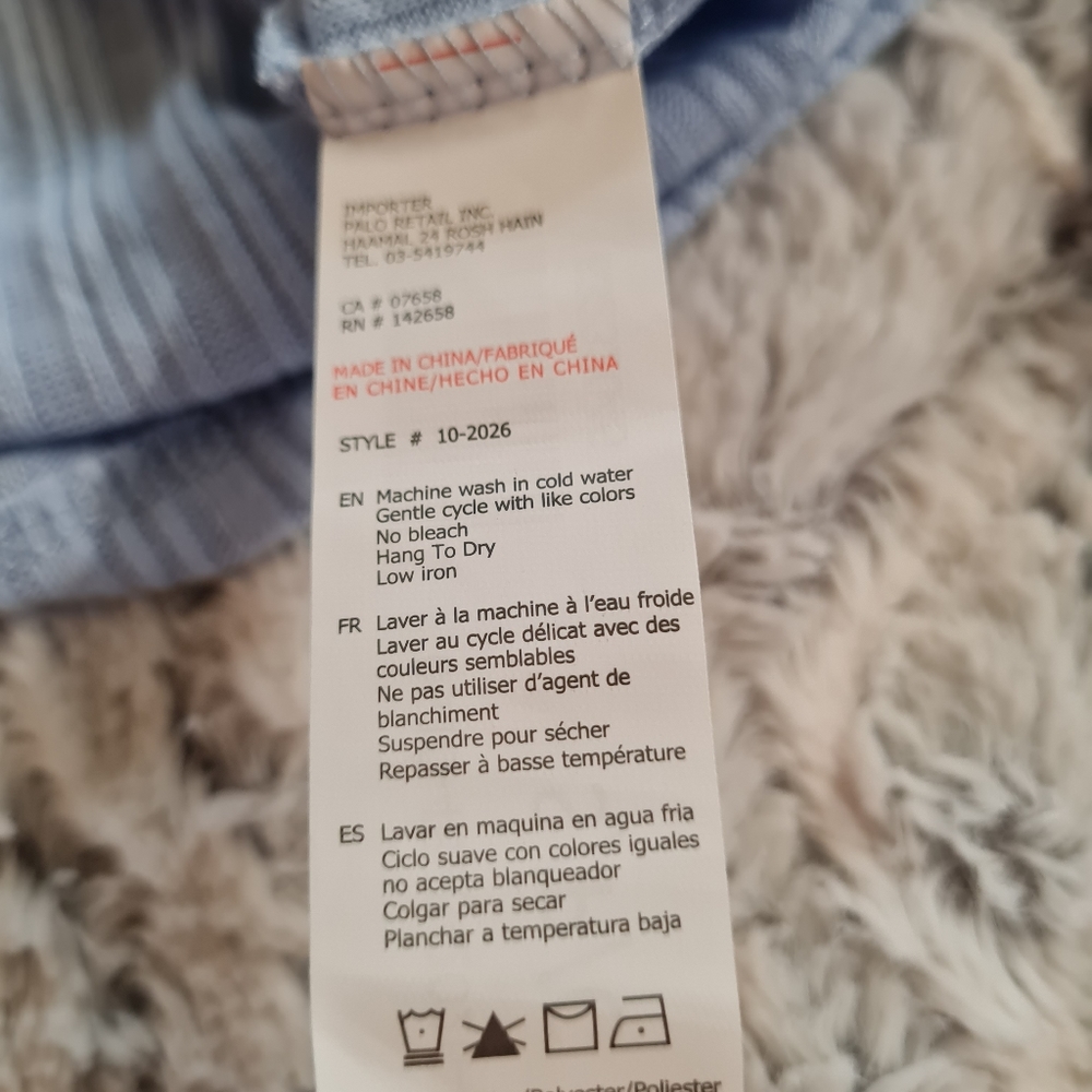 NWT Streetwear Society Baby Blue Top Size Small - Picture 5 of 8